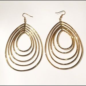 Gold Galaxy Hoops